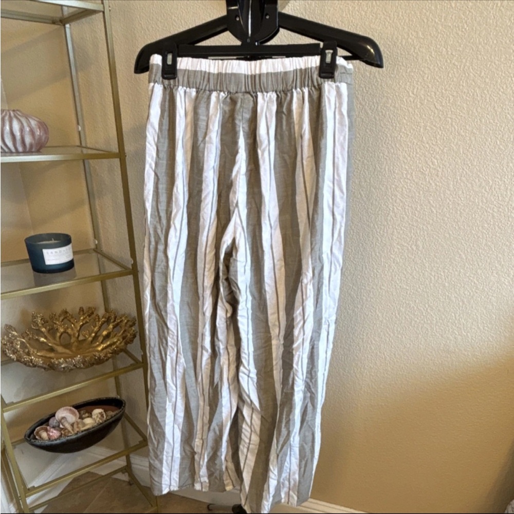 Express High Rise Striped Drawstring Elastic Wais… - image 4